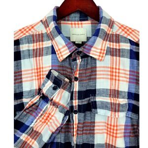 American Eagle Mens XL Plaid‎ Flannel Shirt Long Sleeve Button Up Casual